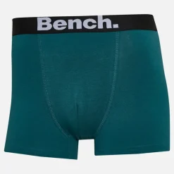 Bench Herren Geyord Drei Pack Boxershorts Ecru Aop/Teal/Yarn Dyed Stripes