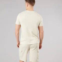 Bench Herren Ludar T Shirt Und Shorts Set Ecru
