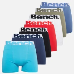 Bench Herren Malko 7er-Pack Boxers Schwarz/Helltürkis/Marine/Rot/Weiß/Hell Khaki/Blau
