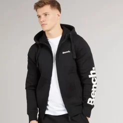 Bench Herren Maslow 22 Zip Through Hoodie Schwarz