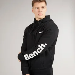 Bench Herren Maslow 22 Zip Through Hoodie Schwarz