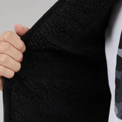 Bench Herren Minski Gestrickter Kapuzenpullover Schwarz