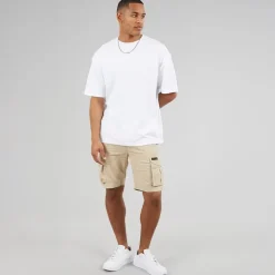 Bench Herren Noahs Cargo Shorts Stone