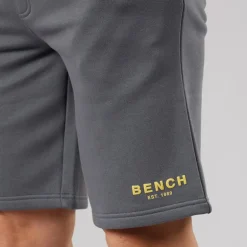 Bench Herren Nuvero T Shirt Und Shorts Set Steel Grey