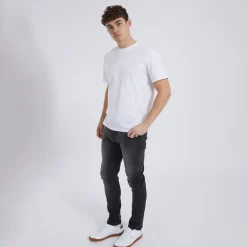 Bench Herren Relaxed Tapered Jeans Vintage Schwarz