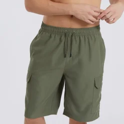 Bench Herren Shallis Cargo Badehose Khaki
