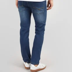 Bench Herren Stuart Jeans Gerader Schnitt Dunkelblaue Waschung