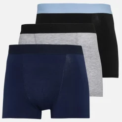 Bench Herren Syers Drei Pack Boxers Schwarz/Grey Marl/Navy