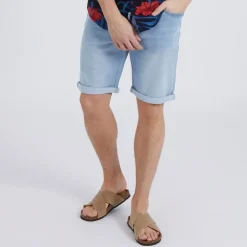 Bench Herren Vargel Shorts aus Denim Blau