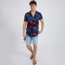 Bench Herren Vargel Shorts aus Denim Blau