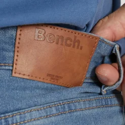 Bench Jeans Herren Jeffers Loose Fit Mittelblaue Waschung