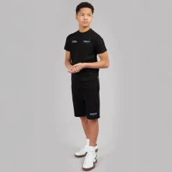 Bench Junge Biller T-Shirt und Shorts Set Schwarz