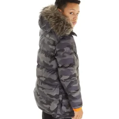 Bench Junge Calcott Jacke Schwarz Digi Camo