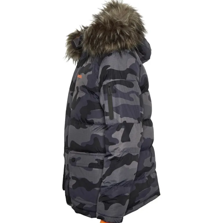 Bench Junge Calcott Jacke Schwarz Digi Camo
