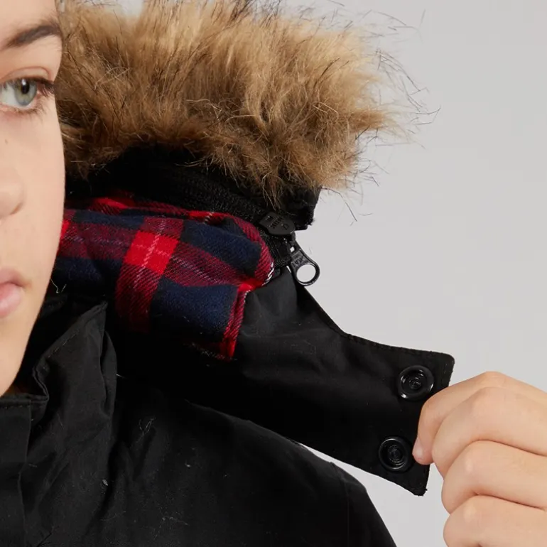 Bench Junge Calcott Parka Jacke Schwarz
