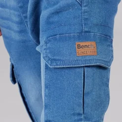 Bench Junge Daunenmantel T Shirt und Jeans Set Blau