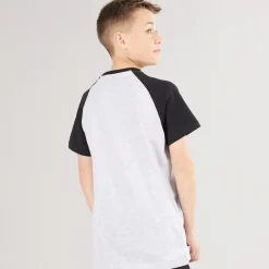 Bench Junge Marster 5er-Pack T-Shirts Grau Meliert / Eis / Krickente / Weiß / Schiefer Blau