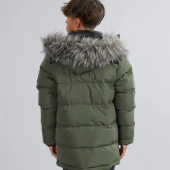 Bench Junge Propp gesteppter Parka Mantel Khaki