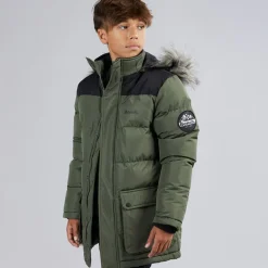 Bench Junge Propp gesteppter Parka Mantel Khaki