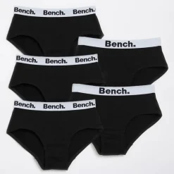 Bench Mädchen Asien Fünfer-Pack Slips Schwarz