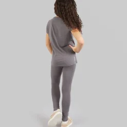 Bench Mädchen Wibsy T Shirt Und Leggings Set Charcoal