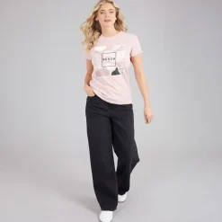 Bench T-Shirt Damen Tuiren Hell Stahliges Rosa