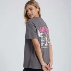 Bench T-Shirt Kemi Charcoal Damen