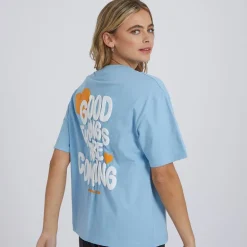 Bench T-Shirt Nanala Damen Hellblau