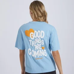 Bench T-Shirt Nanala Damen Hellblau