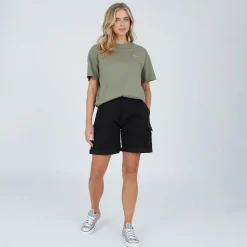 Bench T-Shirt Oona Khaki Asche Damen