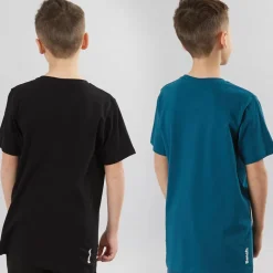 Bench T-Shirts Junge Trinti 2er-Pack Teal/Schwarz