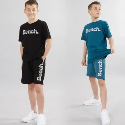 Bench T-Shirts Junge Trinti 2er-Pack Teal/Schwarz