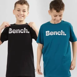 Bench T-Shirts Junge Trinti 2er-Pack Teal/Schwarz