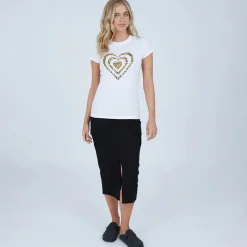 Bench T-Shirt Wildheart Weiß Damen