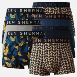 Ben Sherman Herren Alberto Boxershorts Mehrfarbig