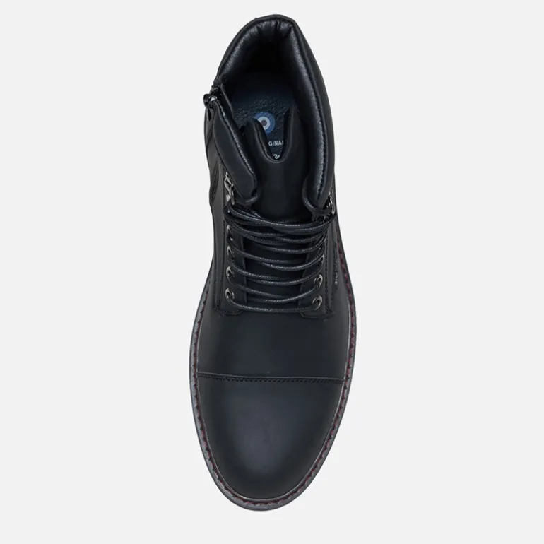 Ben Sherman Herren Bonneville Zehenkappen Stiefel Schwarz