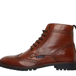Ben Sherman Herren Duke Leder Brogue Stiefel Braun