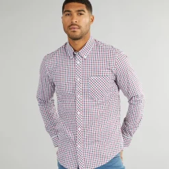 Ben Sherman Herren House Hemd mit langem Arm Mehrfarbig