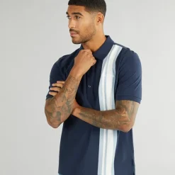 Ben Sherman Herren House Mod Kurzarm Polohemden Blau