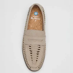 Ben Sherman Herren Miami Gewebte Deck Schuhe Sand