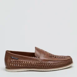 Ben Sherman Herren Miami Gewebte Deck Schuhe Braun