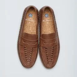 Ben Sherman Herren Miami Gewebte Deck Schuhe Braun
