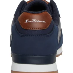 Ben Sherman Herren Owen Retro Sneaker Marine/Braun