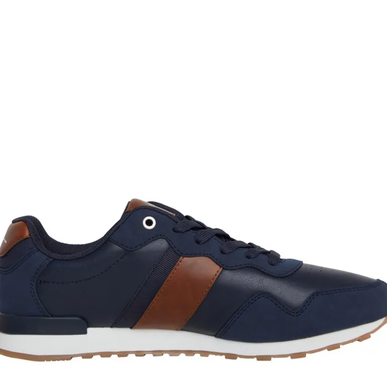 Ben Sherman Herren Owen Retro Sneaker Marine/Braun