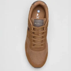 Ben Sherman Herren Owen Retro Laufschuhe Brown Mesh