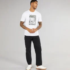 Ben Sherman Herren Rehersal Room T Shirt Weiß