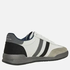 Ben Sherman Herren Sokka Streifen Sneaker Weiß/Grau/Schwarz