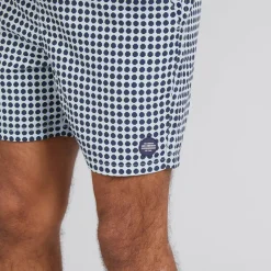 Ben Sherman Herren Spot Geo Badehose Navy
