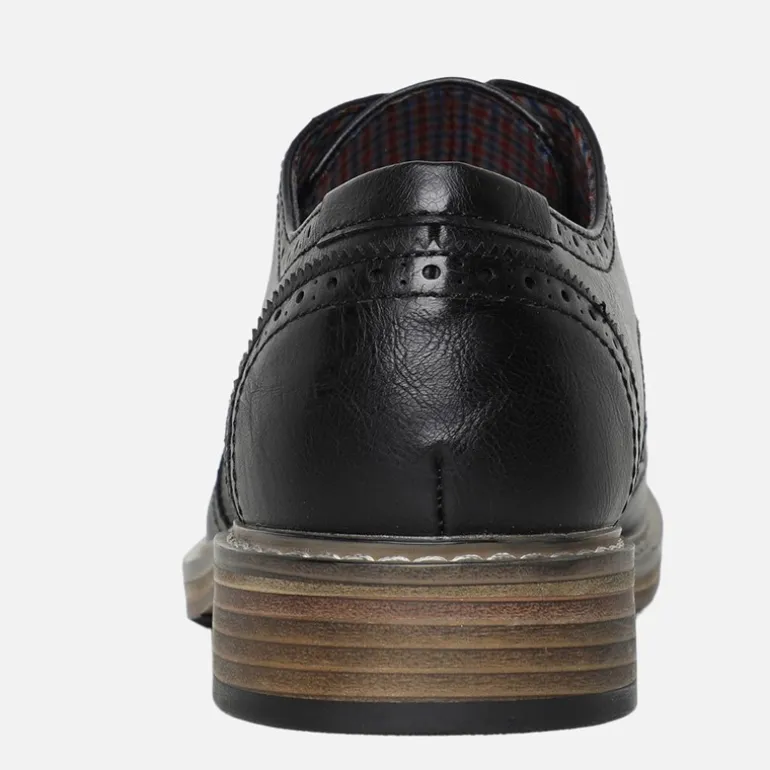 Ben Sherman Herren Triumph II Brogue Schuhe Schwarz