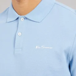 Ben Sherman Herren Zweierpack schlichte Poloshirts Weiß/Gletscher Glacier/Weiß